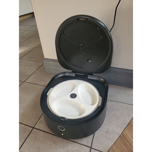 PETLIBRO POLAR PLASTIC BOWL BLACK CAT PET AUTOMATIC FEEDER REFRIGERATED MEAL - Picture 1 of 10